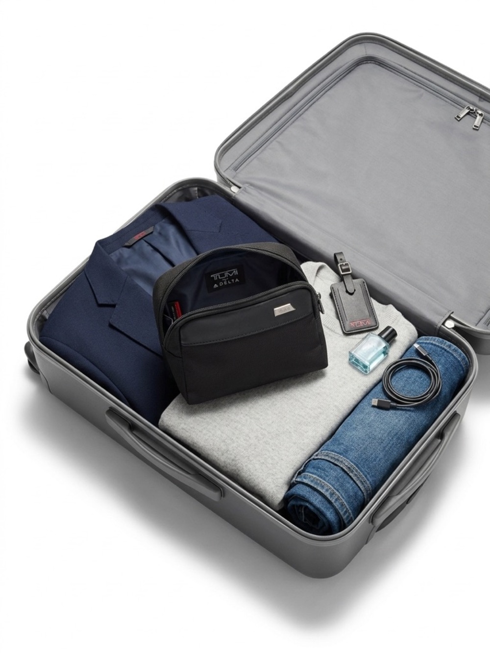 Tumi x Delta Airlines Ballistic Nylon Travel Kit Pouch
